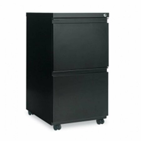 FINE-LINE 14.87 x 19.12 in. Two-Drawer Metal Pedestal File with Full-Length Pull - Black FI1625913